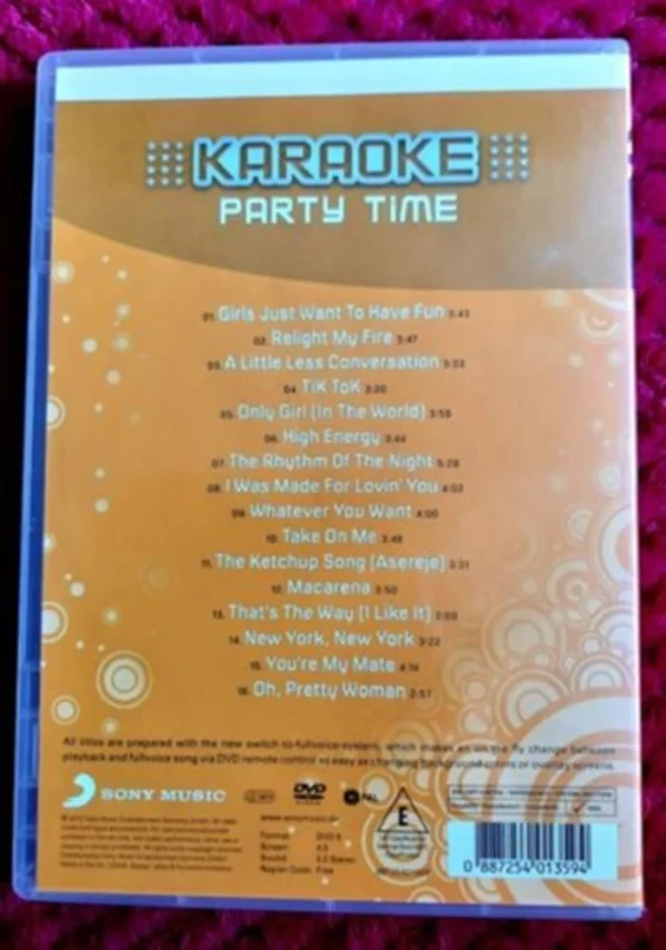 Karaoke - Party Time 2012 New DVD Top-quality Free UK shipping