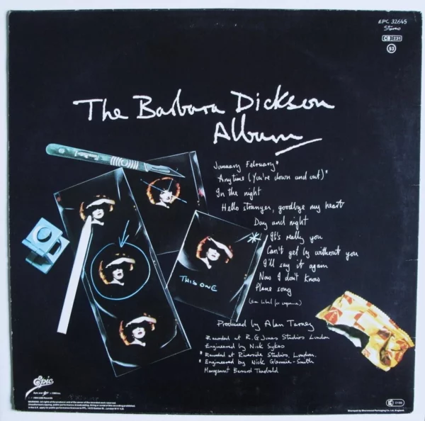 The Album Barbara Dickson 1980 Records Top-quality Free UK shipping