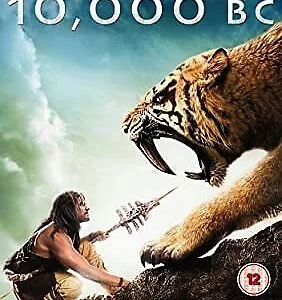 10,000 BC 2 Discs Omar Sharif 2008 DVD Top-quality Free UK shipping