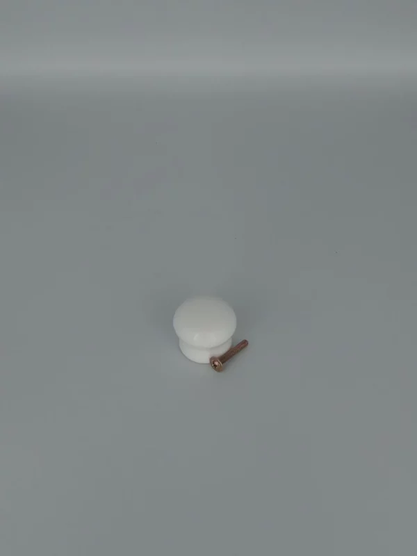 White Ceramic Porcelain effect Cabinet Knob 35mm Top-quality Free UK shipping