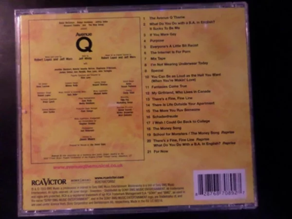 Avenue Q - The Musical Various Artists 2003 CD Top-quality Free UK shipping