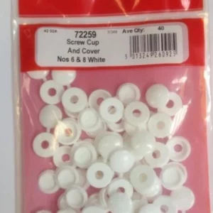 Snap-On Snap On White Plastic Screw Cup and Cover No.6 & 8 x 30 Top-quality