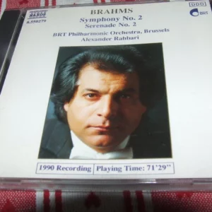 Brahms - Symphony No 2 & Serenade No 2 Alexander Rahbari 1990 CD Top-quality