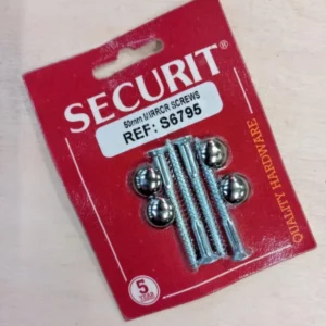 Screws Chrome Head 50mm Top-quality Free UK shipping