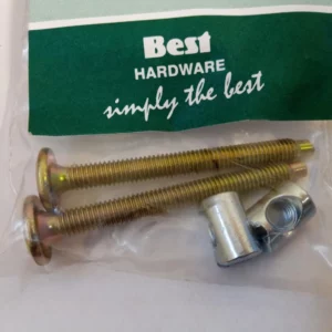 Furniture Cot Bed Bolt Allen Head + Barrel Nut 6mm M6 X 60mm Top-quality