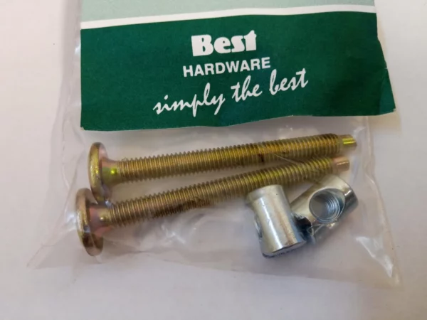 Furniture Cot Bed Bolt Allen Head + Barrel Nut 6mm M6 X 60mm Top-quality