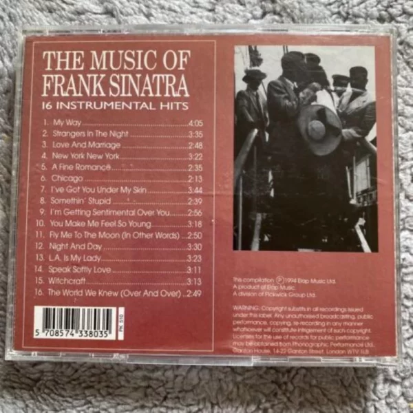 The Music Of Frank Sinatra - 16 Instrumental Hits The Gary Tesca Orchestra CD