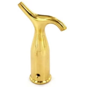 Securit Brass Plated Pole Hook 125mm 1Pk S2589 Top-quality Free UK shipping