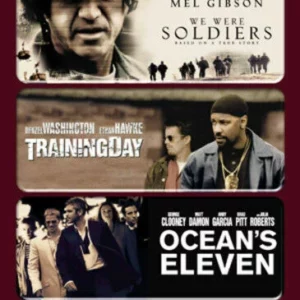 Ocean's Eleven/We Were Soldiers/Training Day George Clooney 2005 DVD