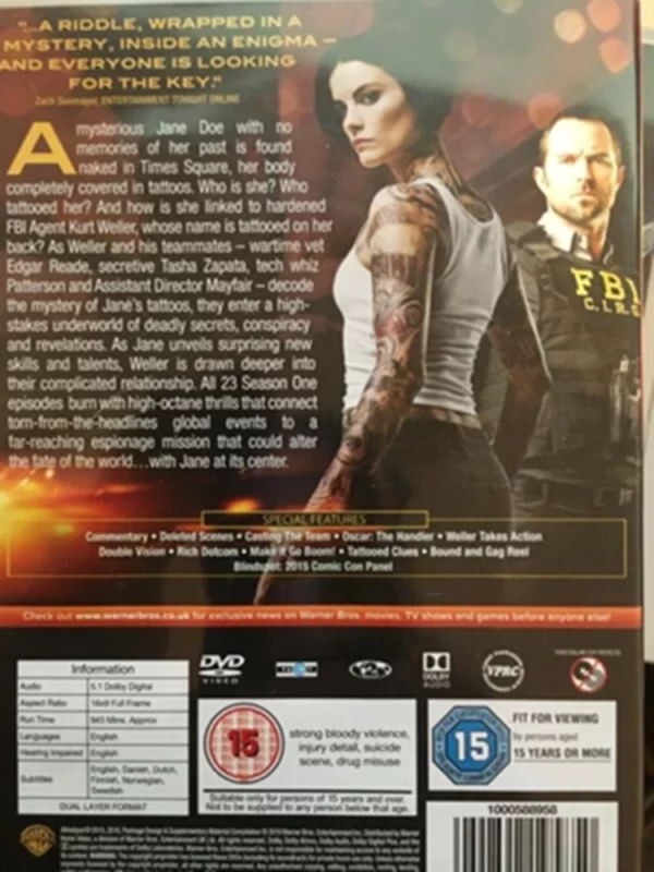 Blindspot: Season 1 Sullivan Stapleton 2016 DVD Top-quality Free UK shipping