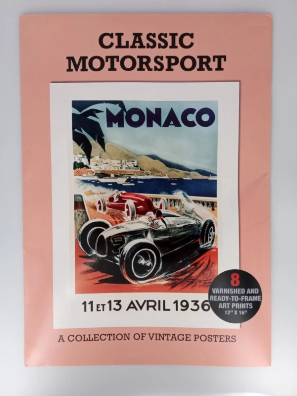 Monaco Classic MotorSport 11ET13 AVRIL 1936 A COLLECTION POSTERS Top-quality