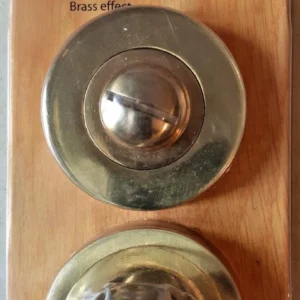 Thumb Turn & Release Button Brass Effect Top-quality Free UK shipping