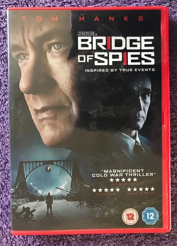 Bridge of Spies Tom Hanks, Alan Alda, Mark Rylance DVD Top-quality