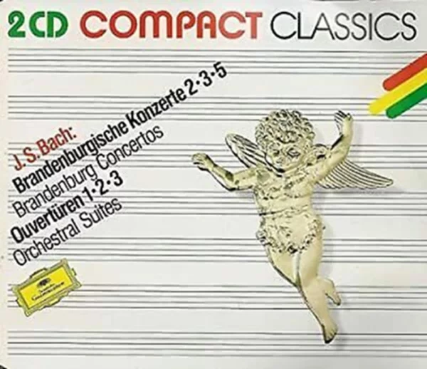 Bach Brandenburg Concertos 2, 3, 5 Overtures 1-3 variuos 1968 CD Top-quality