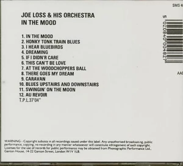 Joe Loss - Joe Loss - In the Mood Joe Loss CD Top-quality Free UK shipping