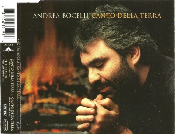 Andrea Bocelli - Canto Della Terra Andrea Bocelli 1999 CD Top-quality