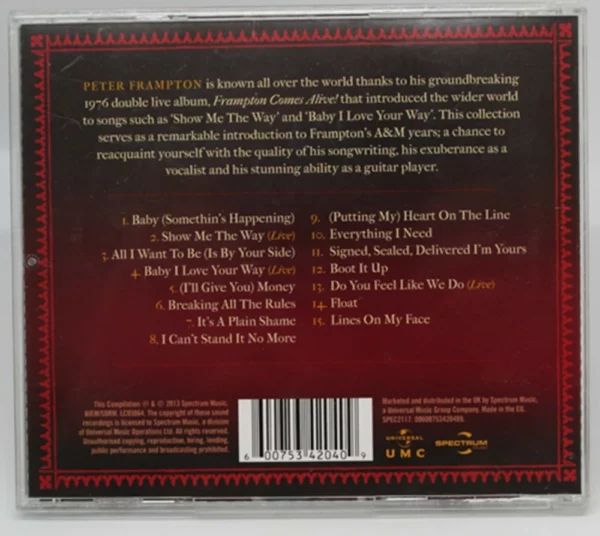 Show Me The Way Peter Frampton 2013 CD Top-quality Free UK shipping