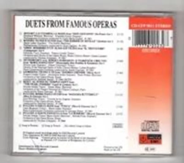 Duets from Famous Operas Various CD Top-quality Free UK shipping