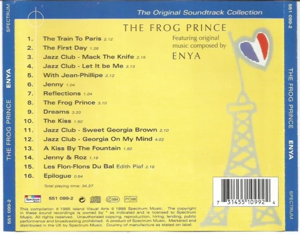 The Frog Prince by Enya Enya CD Top-quality Free UK shipping