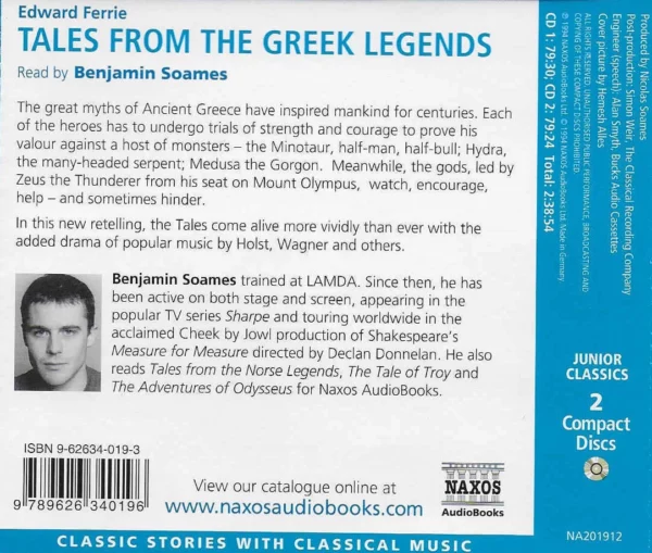 Tales from the Greek Legends Edward Ferrie 1994 CD Top-quality Free UK shipping