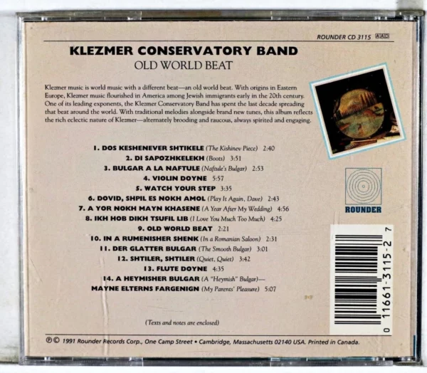 Old World Beat Klezmer Conservatory Band CD Top-quality Free UK shipping