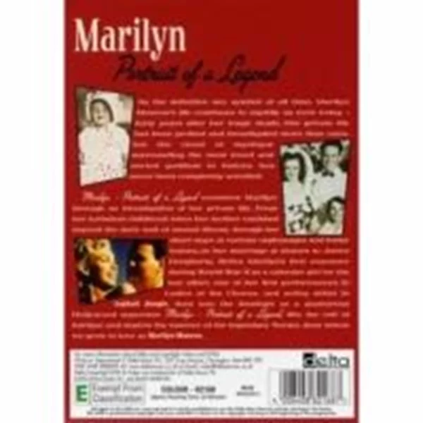 Marilyn: Portrait of a Legend Marilyn Monroe DVD Top-quality Free UK shipping