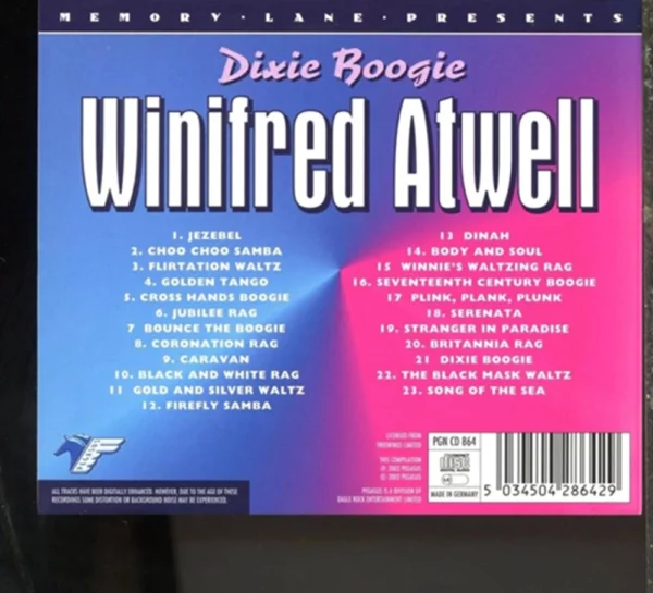 Dixie Boogie Winifred Atwell 2002 CD Top-quality Free UK shipping