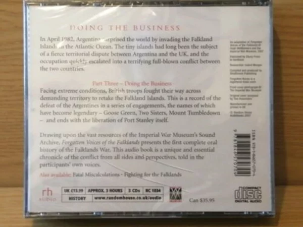 Forgotten Voices of the Falklands Part 2: Fighting for the Falklands 2007 New CD