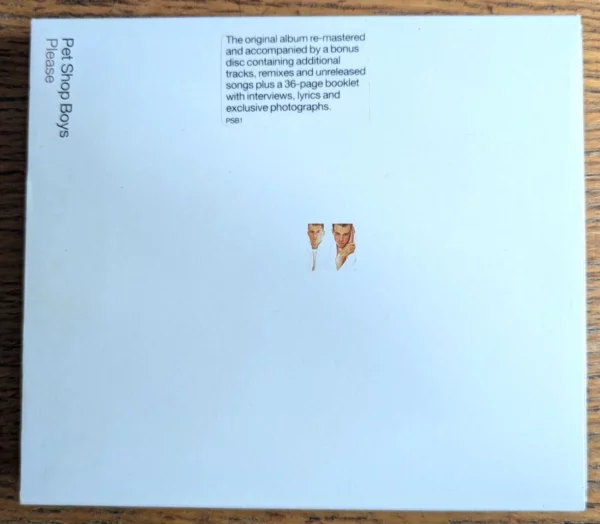 Please Pet Shop Boys 2001 CD Top-quality Free UK shipping