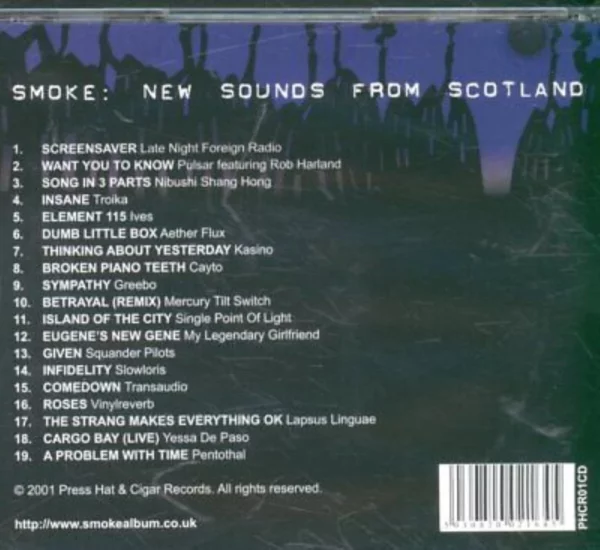 Smoke: New Sounds From Scotland Various 2001 CD Top-quality Free UK shipping