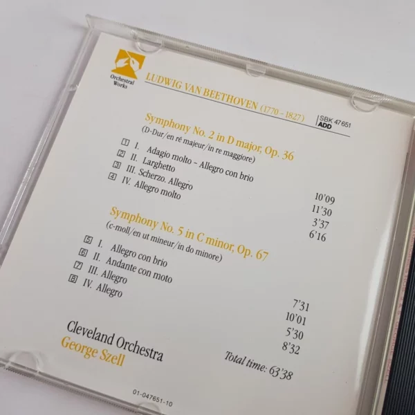 Beethoven Symphonies Nos. 2 & 5 Beethoven CD Top-quality Free UK shipping