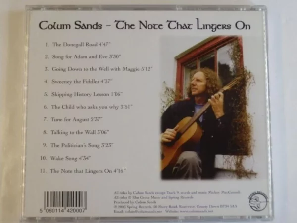 Note That Lingers on Colum Sands 2003 CD Top-quality Free UK shipping