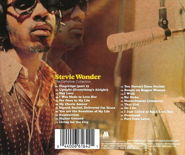 The Definitive Collection Stevie Wonder 2002 CD Top-quality Free UK shipping