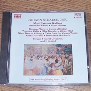 Johann Strauss, Jnr Most Famous Waltzes Various 1988 CD Top-quality