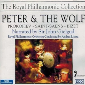 Peter & The Wolf John Gielgud 1995 CD Top-quality Free UK shipping