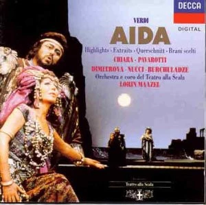 Verdi Aida Pavarotti Maazel Luciano Pavarotti 1989 CD Top-quality