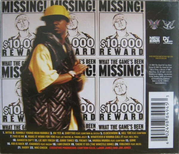 What The Game's Been Missing! Juelz Santana 2005 CD Top-quality