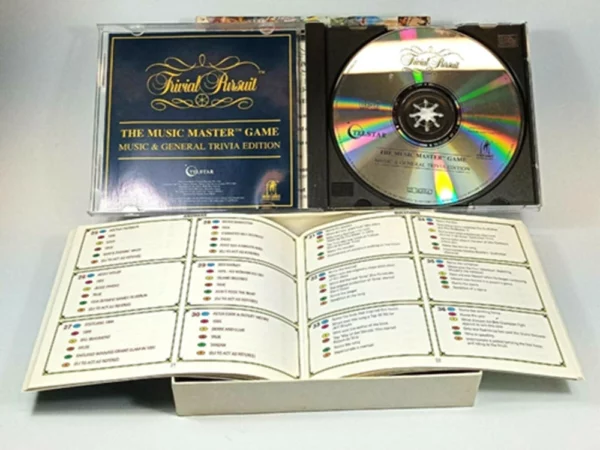 The music master game" Music and General Trivia Trivial Pursuit 1994 CD