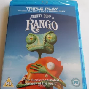 Rango Johnny Depp 2011 Blu-ray Top-quality Free UK shipping