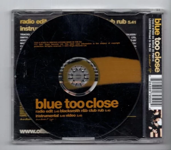 Too Close Blue 2001 CD Top-quality Free UK shipping