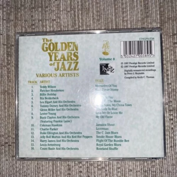 Golden Years of Jazz - Vol. 8 Various Artists 1997 CD Top-quality