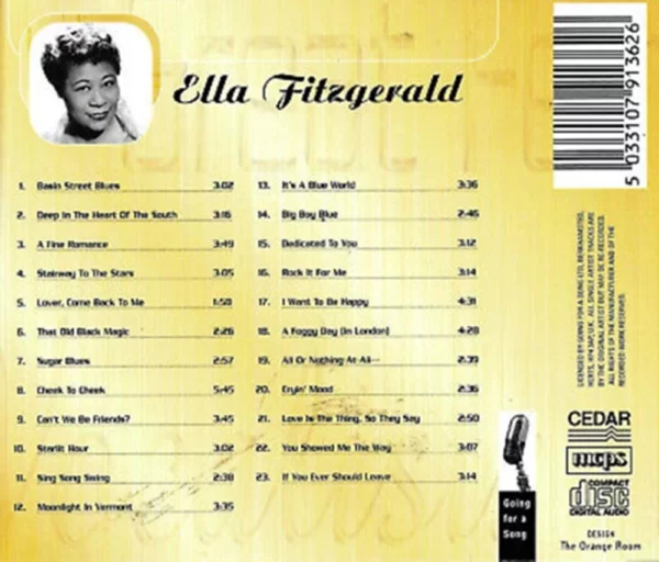 Great Female Vocalists Ella Fitzgerald CD Top-quality Free UK shipping