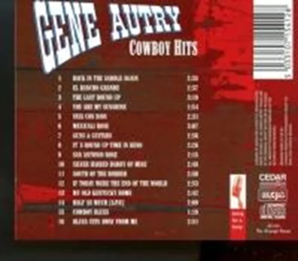 Cowboy Hits Gene Autry CD Top-quality Free UK shipping