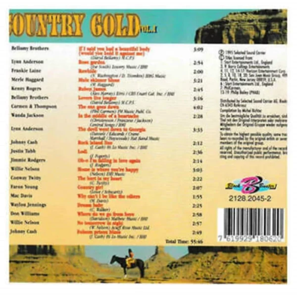 Country Gold Vol. 1 Various 1995 CD Top-quality Free UK shipping