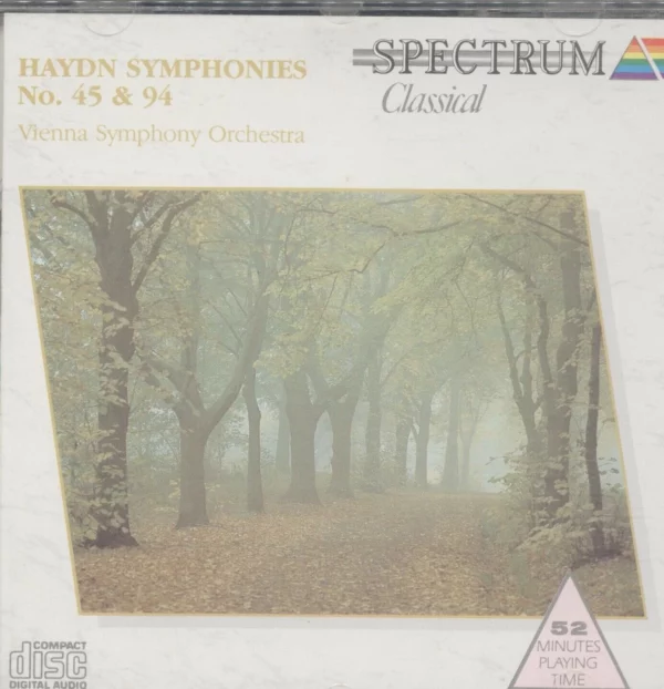 Haydn Symphonies No 45 and 94. Vienna Symphony Orchestra 1988 CD Top-quality