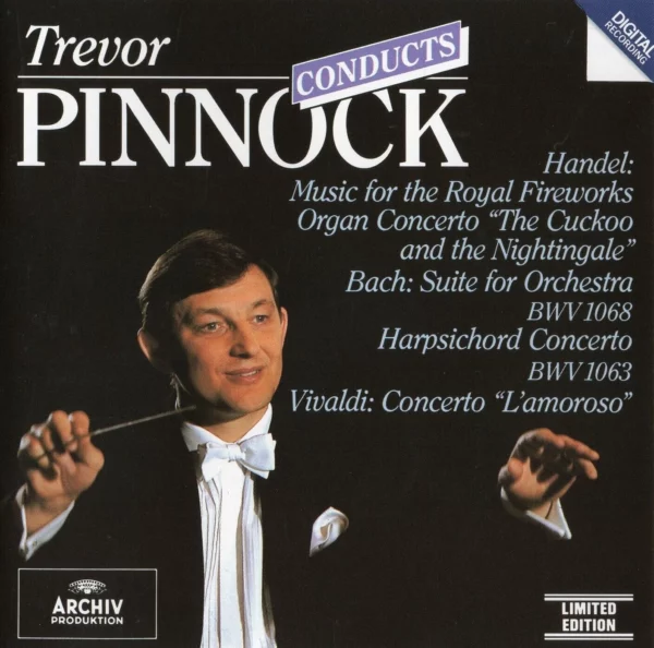 Trevor Pinnock Conducts Handel, Bach & Vivaldi Trevor Pinnock 1990 CD