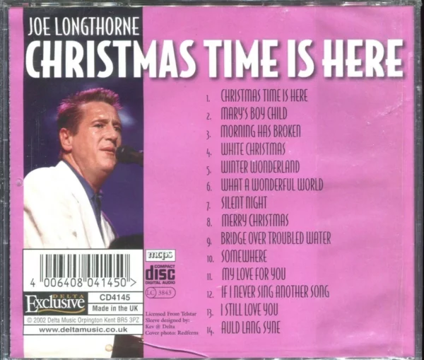 Christmas Time Is Here Joe Longthorne 2002 CD Top-quality Free UK shipping