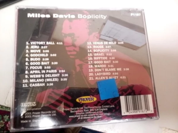 Boplicity Miles Davis CD Top-quality Free UK shipping