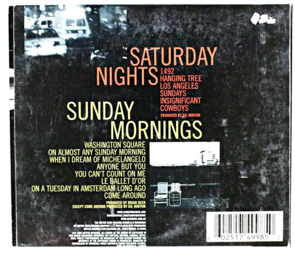 Saturday Nights and Sunday Mornings Counting Crows 2008 CD Top-quality