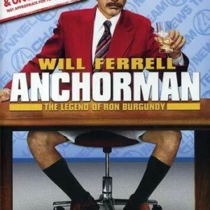 Anchorman: The Legend of Ron Burgundy Will Ferrell 2004 DVD Top-quality